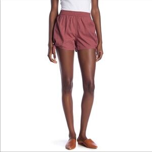 Madewell Mauve Pink Side Tie Shorts